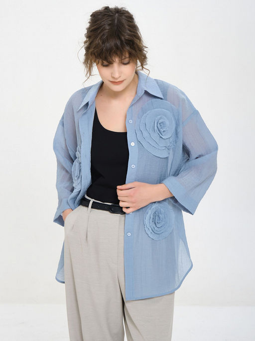 Блузка с поясом