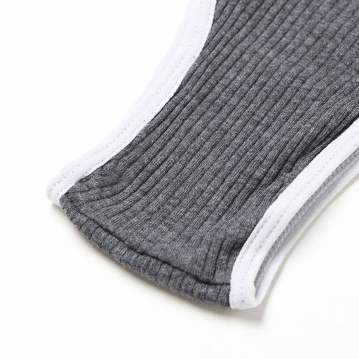 Комплект нижнего белья женский (топ, трусы) Collorista, тёмно-серый, размер 44-46