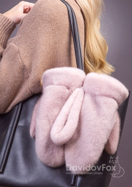 Варежки норка кизил