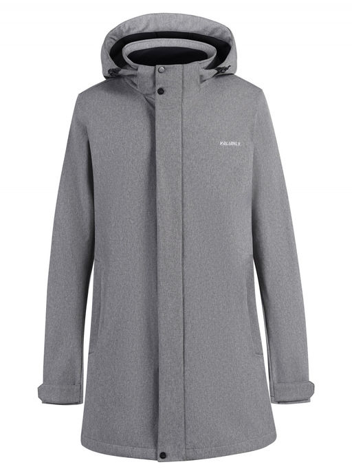 Парка спортивная мужская с капюшоном softshell серого цвета 9565Sr - Mtforce фото 22