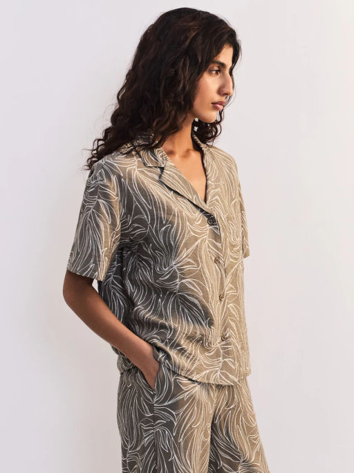 Вискозная блуза с принтом ZR2605012014-235 / Zarina  фото 4