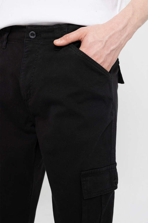 Прямые брюки карго из габардина - Defacto фото 5
