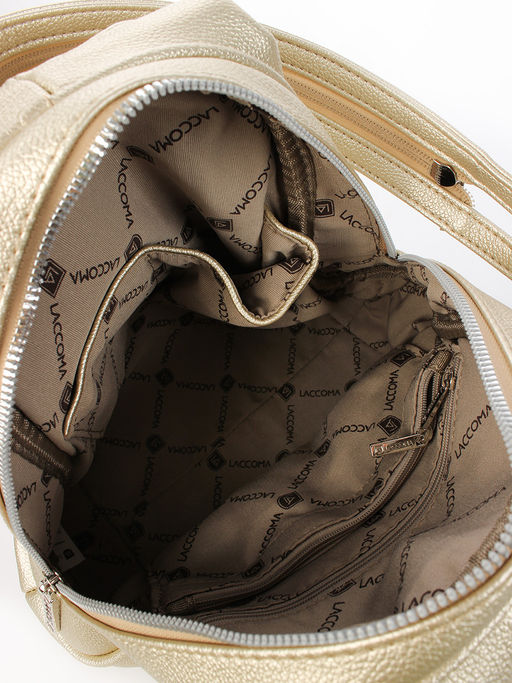 LACCOMA рюкзак Кэрри-золотистый эко кожа хлопок