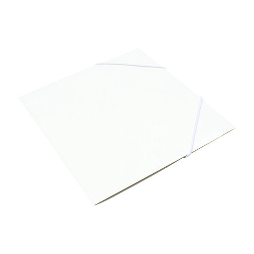 Папка на резинке А5, 500 мкм, Calligrata, корешок 15 мм, до 100 листов, белая