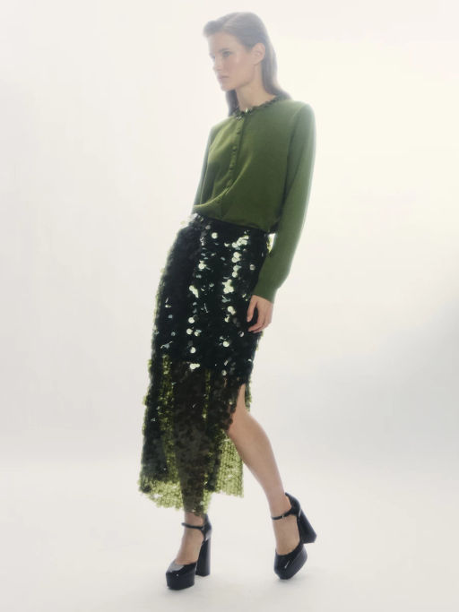 Кардиган с пайетками на воротнике / Zarina