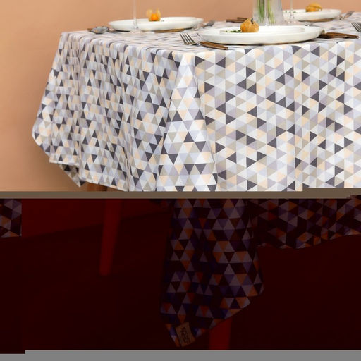 Скатерть Этель Треугольники 149х180 см, 80% хл, 20% пэ, сатин 110 г/м2  фото 2