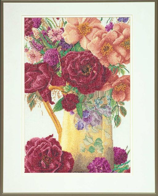 Набор для вышивания Thea Gouverneur 3019А Букет роз 24 х 34 см