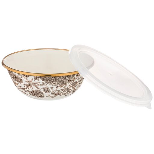 НАБОР МИСОК AGNESS ЭМАЛИРОВАН. С ПЛАСТИК.КРЫШКАМИ, СЕРИЯ ROYAL GARDEN 6ПР. 14/16/18СМ, 0,6/0,9/1,3Л  фото 4