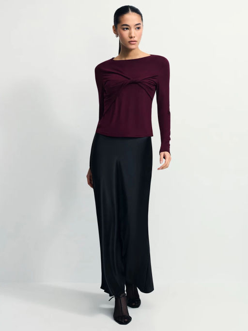 Лонгслив с декоративным узлом / Zarina фото 2