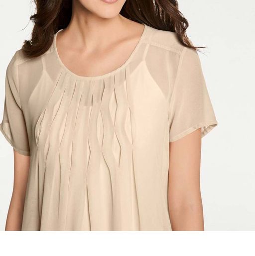 Блузка, песочная - Patrizia dini фото 5