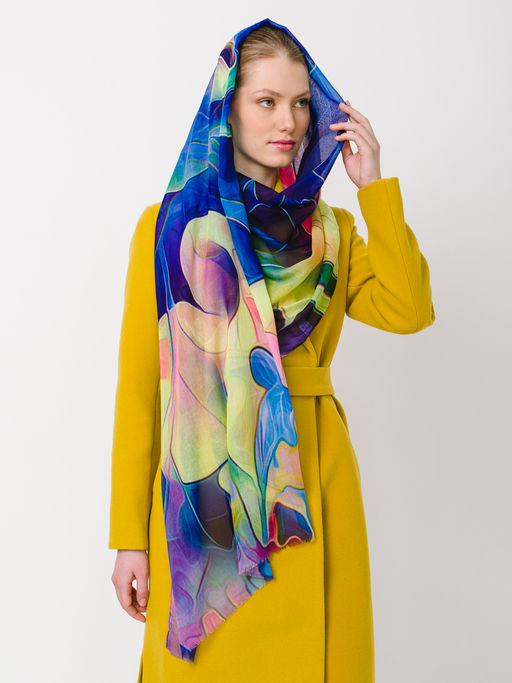 Большой мягкий очень нежный двусторонний палантин в стиле арт-деко - Tantino фото 6