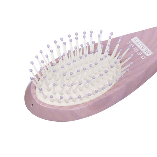 Массажная щетка мини Caramel DEWAL BEAUTY DBCL425lilac  фото 2