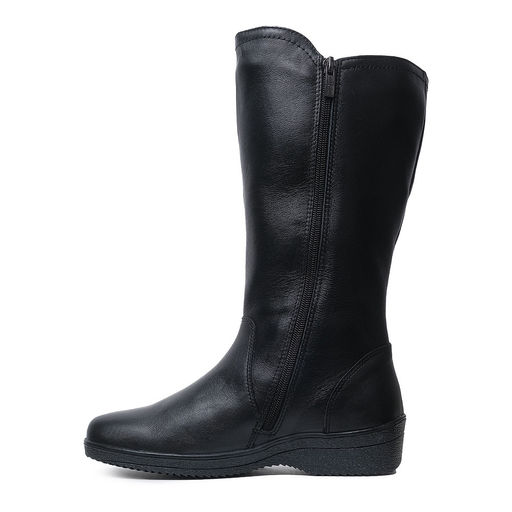 5B1371 Женские сапоги на танкетке нат.кожа нат.мех+шерсть ТЭП - Юничел фото 3