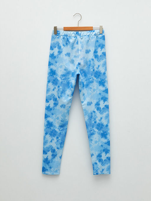 Beli Lastikli Batik Desenli K?z ?ocuk Uzun Tayt - Waikiki фото 2