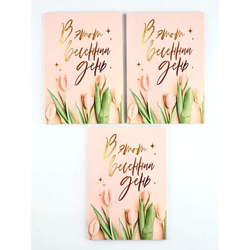 Ежедневник в мягкой обложке «В этот весенний день», А5, 80 л., 3 шт.