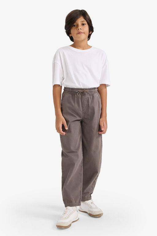%100 Pamuk Baggy Fit Standart Pa_a Gabardin Pantolon Erkek _ocuk - Defacto фото 2