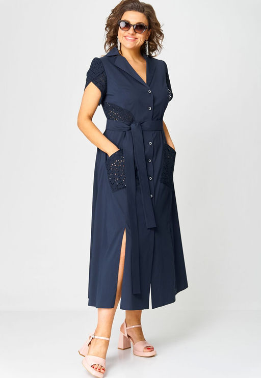 Платье EVA GRANT 7200В темно-синий