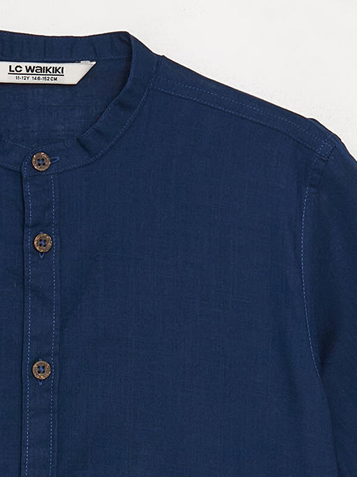 Hakim Yaka Basic K?sa Kollu Erkek ?ocuk G?mlek