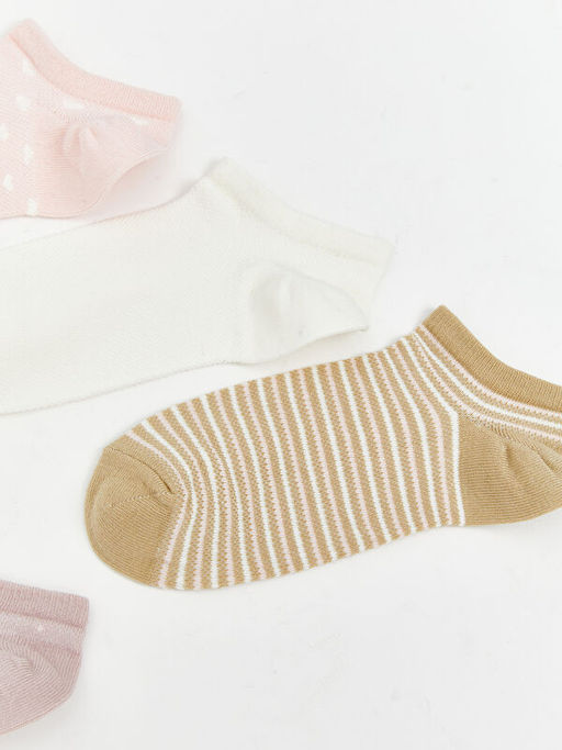 Desenli Kad?n Patik ?orap 5li