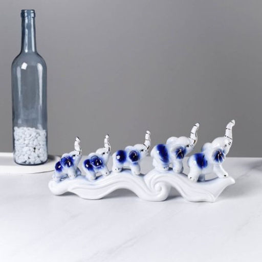 Статуэтка Слоники 14*33 см / W908 /уп 24/ - Галеонтрейд фото 3