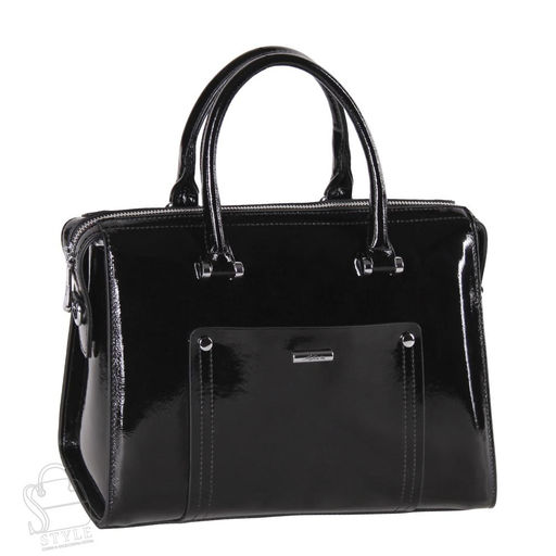 Сумка женская кожаная 9221-1 black Velina Fabbiano-Safenta в Новосибирске