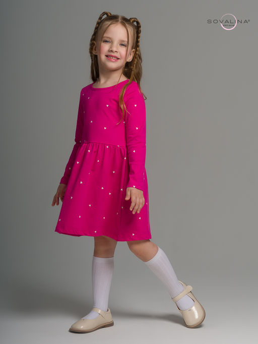 Платье Эля сердечки барби - Sovalina фото 19