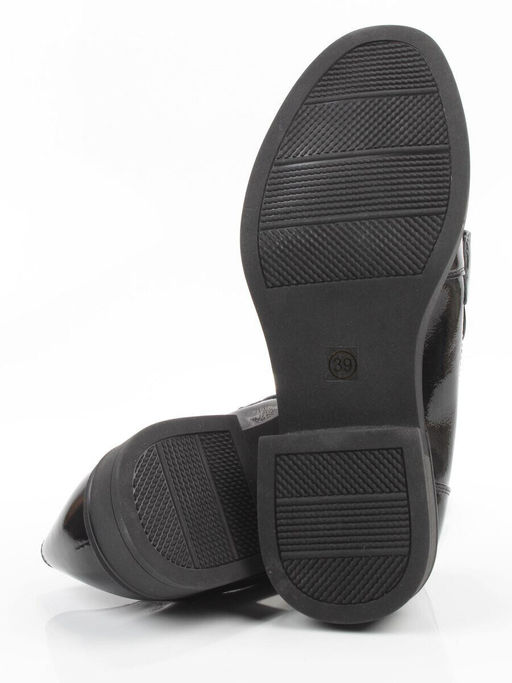 03-DEB104-3 BLACK Лоферы женские (натуральная кожа)