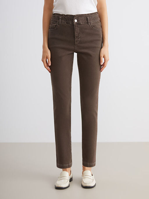 Slim Mom Kad?n Jean Pantolon