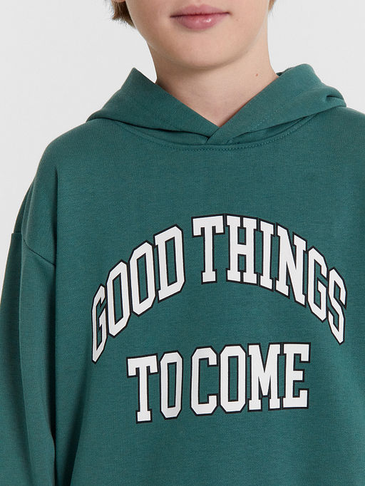Спортивный костюм для мальчиков зеленый с надписью Good things to come - Mark formelle фото 6