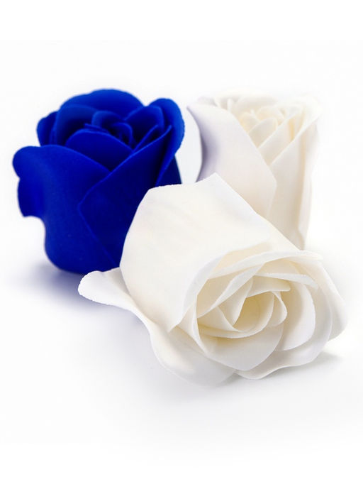 Мыльные розочки, синие и белые, набор 9 шт. - Simaland фото 12