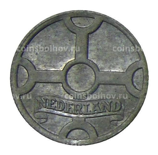 Монета 1 цент 1942 года Нидерланды