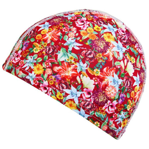 Шапочка для плавания взрослая ONLYTOP, тканевая, обхват 48 см, МИКС