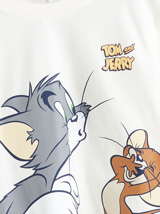 Tom & Jerry Bask?l? Erkek Bebek Ti??rt ve ?ort 2li
