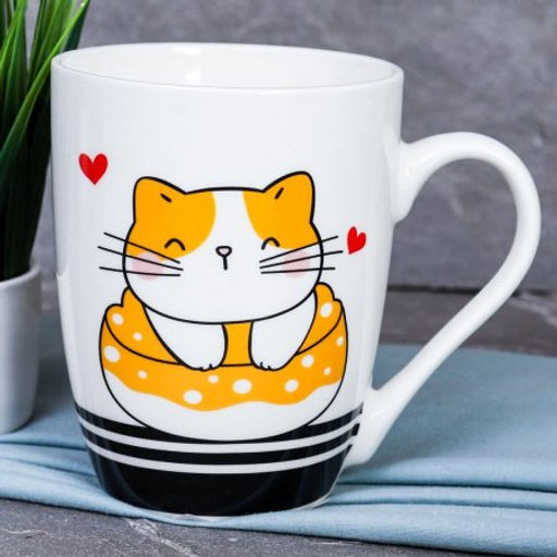 Кружка 380 мл Котики Любовь/ Y-369 /уп 12/72/ - ГалеонТрейд фото 4