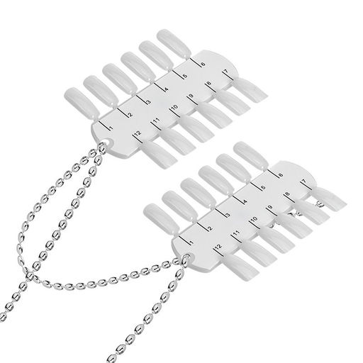 Kristaller Палитра для лаков на цепочке, 24 цвета, белый  фото 4