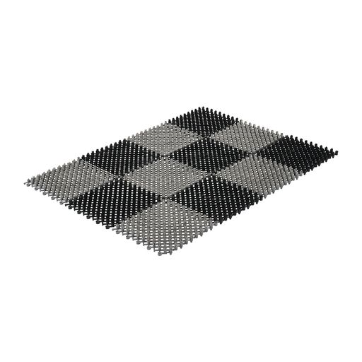 Коврик ТРАВКА 42*56см, черно-серый