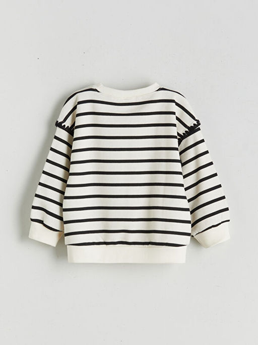 Bisiklet Yaka Minnie Mouse Bask?l? K?z ?ocuk Sweatshirt