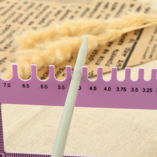 Линейка для определения размера спиц для вязания «Слоник», 15×7.5 см