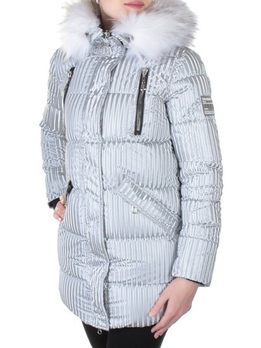 2037 GRAY Куртка зимняя облегченная женская Yixiangyuan - Fashion фото 3
