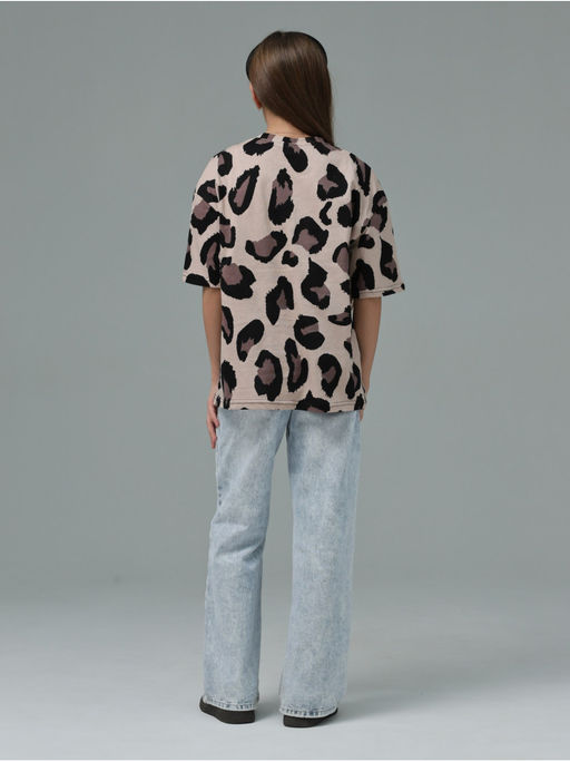 Футболка Пятна коричневый Девочка - София фото 6