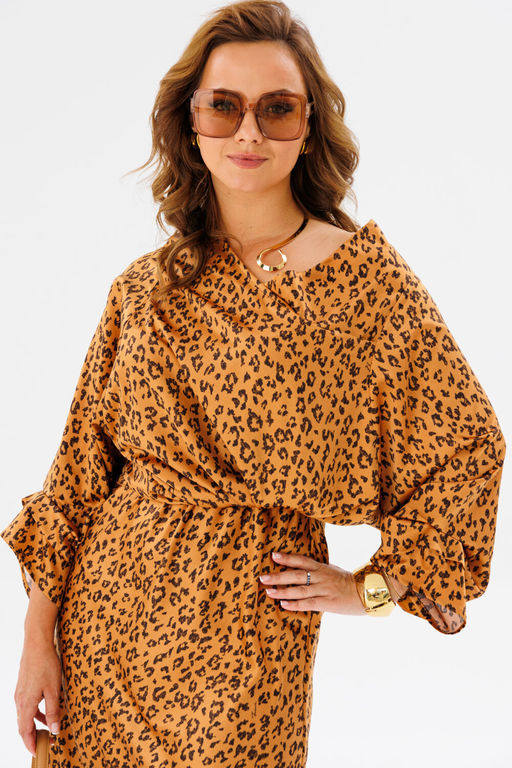 Костюм Anastasia 1158 золото (анималистический принт) фото 7