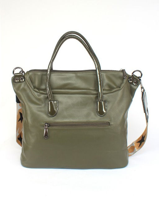 Сумка женская искусственная кожа Vevers-L 660 F 567-705, 1отд+карм/перег, плечевой ремень, зеленый SALE 258458 - Adelia фото 7