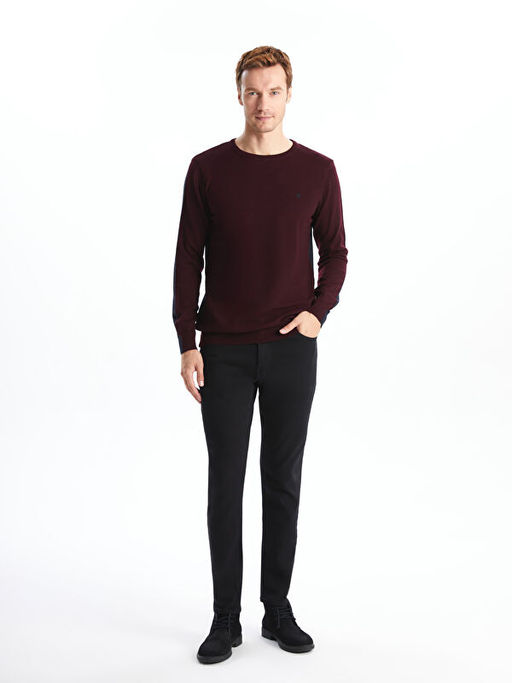 Bisiklet Yaka Erkek Triko Kazak