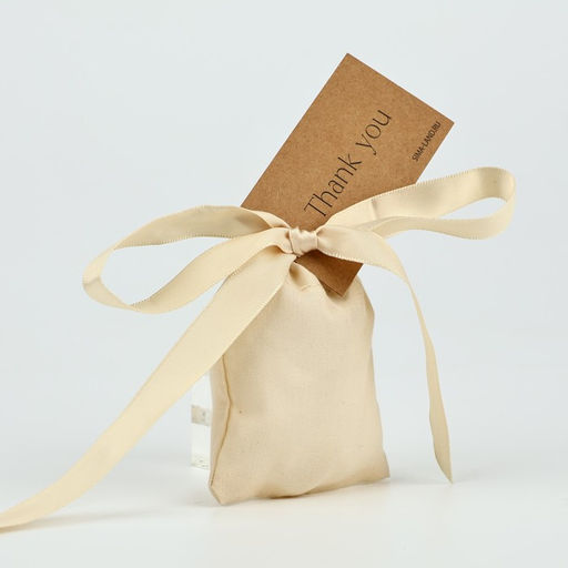 Цена за 5 шт. Мешочек подарочный из хлопка «Спасибо», 7×9 см ± 1.5 см