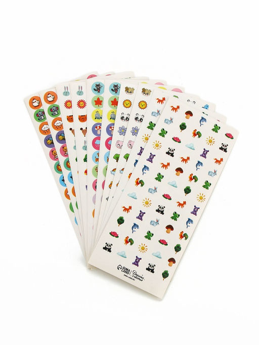 Цена за 3 шт. Наклейки детские оценки «Животные», 7×16 см, 10 листов