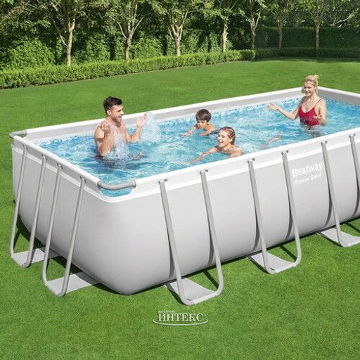 -14% Бассейн 488х244х122см (песч.фильтр-насос 3,8 м3/ч, тент, лестница, дозатор-разбрызг) Bestway  фото 4