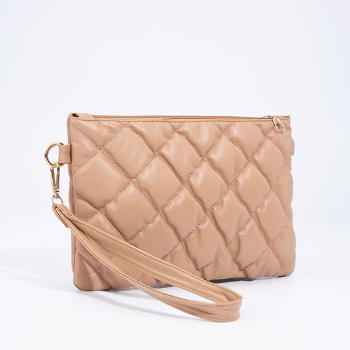 Сумка-клатч на молнии, цвет бежевый - Simaland фото 3