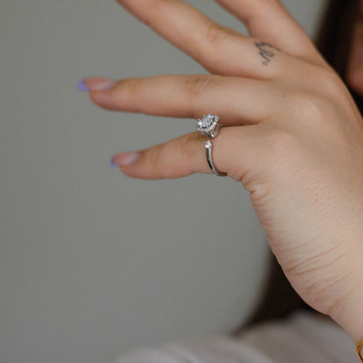 Кольцо Арт. 3V-3377-W - MyGemma фото 2