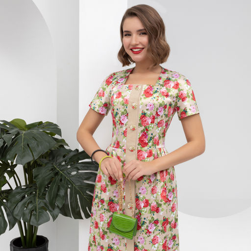 Платье Иду при параде (яркие цветы) - Charutti фото 6