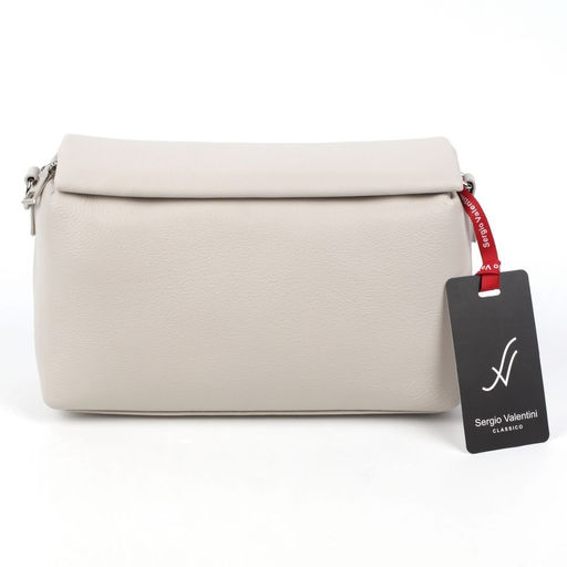 Женская кожаная сумка Sergio Valentini SV-8101Р ГрейВайт  фото 2